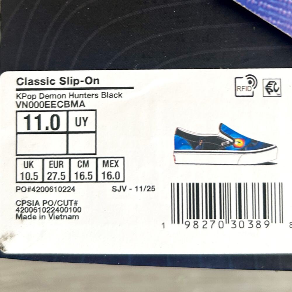 VANS Classic Slip On x KPOP Demon Hunters Little Kids Sneakers VN000EECBMA Sz 11 - Picture 5 of 5